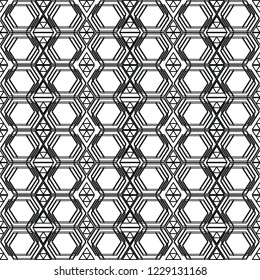 Geometric simple seamless pattern. Fashion graphic. Background design. Modern stylish abstract texture. Template for prints, textile. Ethnic backdrop