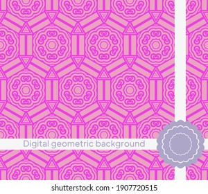 Geometric simple seamless Pattern. Vector illustration. For fabric, textile, scarg, super print