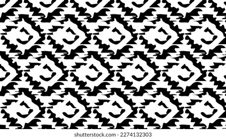 Geometric simple, seamless geometric pattern. Vector repeating tile texture. black and white. Usable for fabric, wallpaper