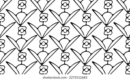Geometric simple, seamless geometric pattern. Vector repeating tile texture. black and white. Usable for fabric, wallpaper