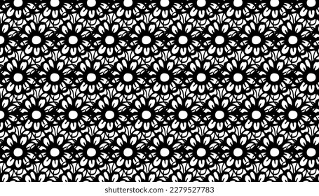 Geometric simple, seamless pattern. Vector repeating tile texture. black and white background. Usable for fabric, wallpaper