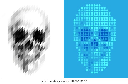 Geometric Skull Two Face