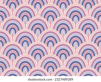 Geometric snake skin scales vector repeat ornament. Playful fishscale texture. Clothing snake squama motif. Simple animal skin background. Asian stylized ornament.