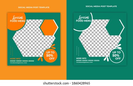 Geometric Social Media Post Template Design 
Social Media Post