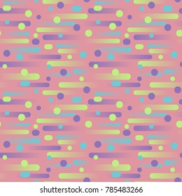 Geometric soft horizon seamless pattern. Fun background for children greeting cards, baby textile prints, holiday invitations.