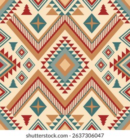 Geometric Southwest Pattern Seamless Tribal Design for Textile and Wallpaper