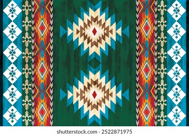 The geometric southwestern Aztec pattern makes a statement with rich colors that are easy to coordinate with a range of decor styles.