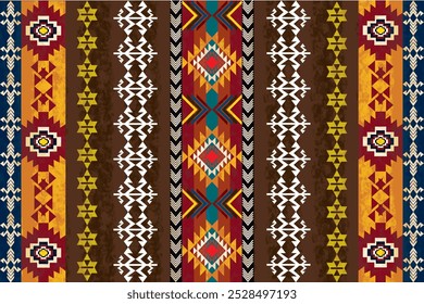 The geometric southwestern Aztec pattern makes a statement with rich colors that are easy to coordinate with a range of decor styles