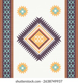 Geometric Southwestern Tribal Textile Pattern