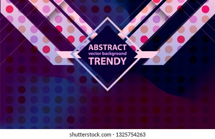 Geometric space lines volume abstract background dark blue banner trend gradient