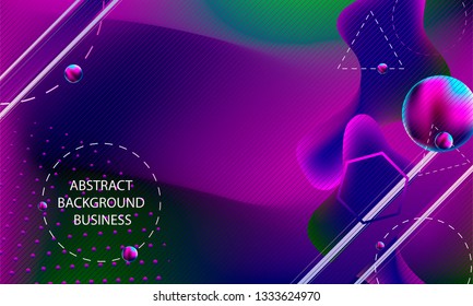 Geometric space lines volume abstract background dark violet banner trend art hipster style