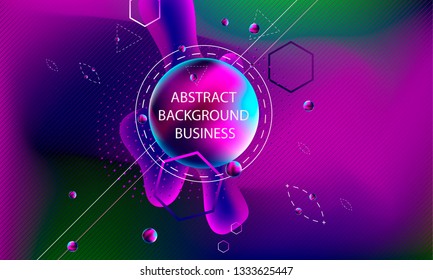 Geometric space lines volume abstract background hipster style banner trend dark violet