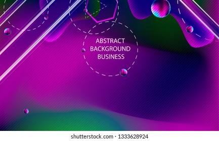 Geometric space lines volume abstract hipster style background dark violet banner trend art