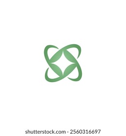 geometric spark star logo icon vector template