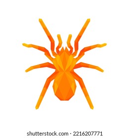 Geometric spider logo vector illustration