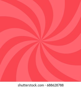 Geometric spiral background - vector illustration from twisted rays