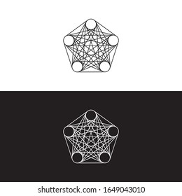Geometric Spiral Minimal Logo, Icon, Symbol, Sign Modern Abstract Design Graphic Vector EPS10