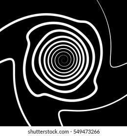 Geometric spiral pattern