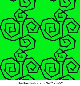 geometric spiral seamless pattern