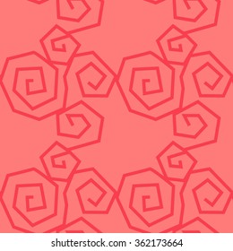 geometric spiral seamless pattern