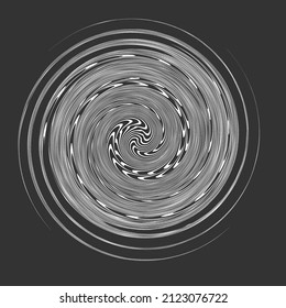 Geometric spiral, swirl, twirl, Abstract cochlear, helix volute element