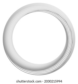 Geometric spiral, swirl, twirl circles. Abstract circular illustration. Twist, spin, rotation effect circles