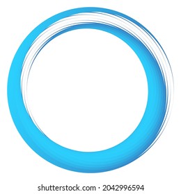 Geometric spiral, swirl, twirl circles. Abstract circular illustration. Twist, spin, rotation effect circles