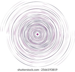 Geometric spiral, swirl, twirl element. Helix, volute and vortex icon