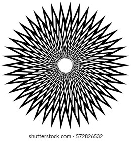Geometric spirally element - Abstract geometric motif, design element