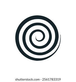 geometric spirals vector. abstract spiral 