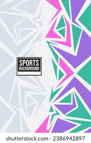 Geometric sports background for jersey design
