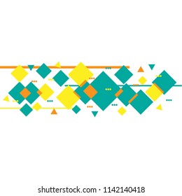 Geometric square abstract background , Vector illustration.
