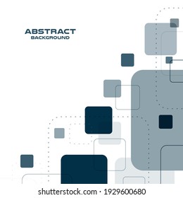 Geometric Square abstract  background , Vector and illustration banner poster template