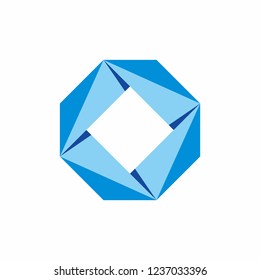 Geometric Square Architecture Interior Business Company Stock Vector Logo Design Template