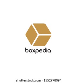 geometric square box logo abstract