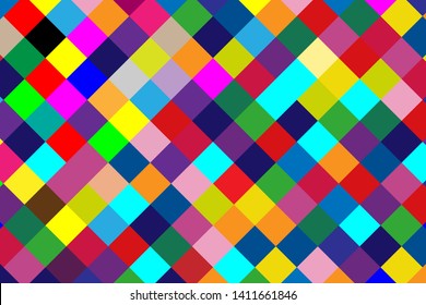 Geometric square colorful abstract background.