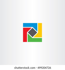 geometric square colorful business logo abstract 