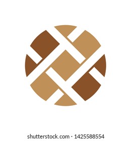 Geometric Square Cross Business Company Vector Logo Design