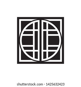 Geometric Square Cross Business Company Vector Logo Design