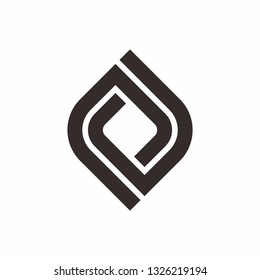 Geometric Square Cube Business Company Stock Vector Logo Design