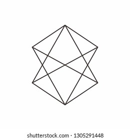 Geometric Square Diamond Pattern Business Company Vector Logo Design