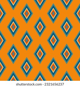 geometric square diamond shape seamless pattern background. Design for fabric printing