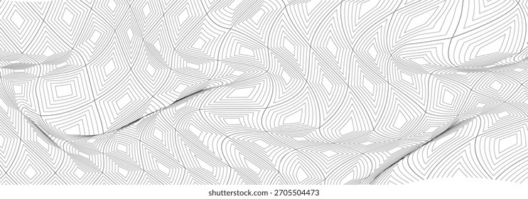 Geométrica quadrada forma de diamante plano de fundo padrão sem costura. ilustração vetorial