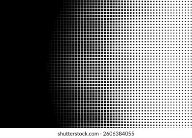 Geometric Square Gradient in Halftone Style