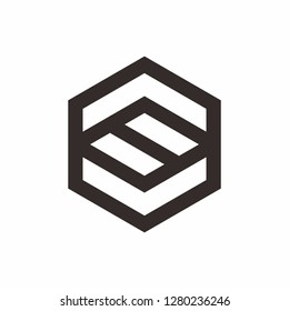 Geometric Square Hexagon Business Company Stock Vector Logo Design