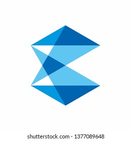 Geometric Square Letter C Business Company Vector Logo Design