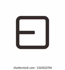 Geometric Square Letter E Business Company Vector Logo Design