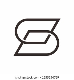 Geometric Square Letter S Business Company Vector Logo Design