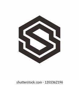 Geometric Square Letter S Business Company Vector Logo Design