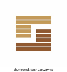 Geometric Square Letter S Space Business Company Vector Logo Design